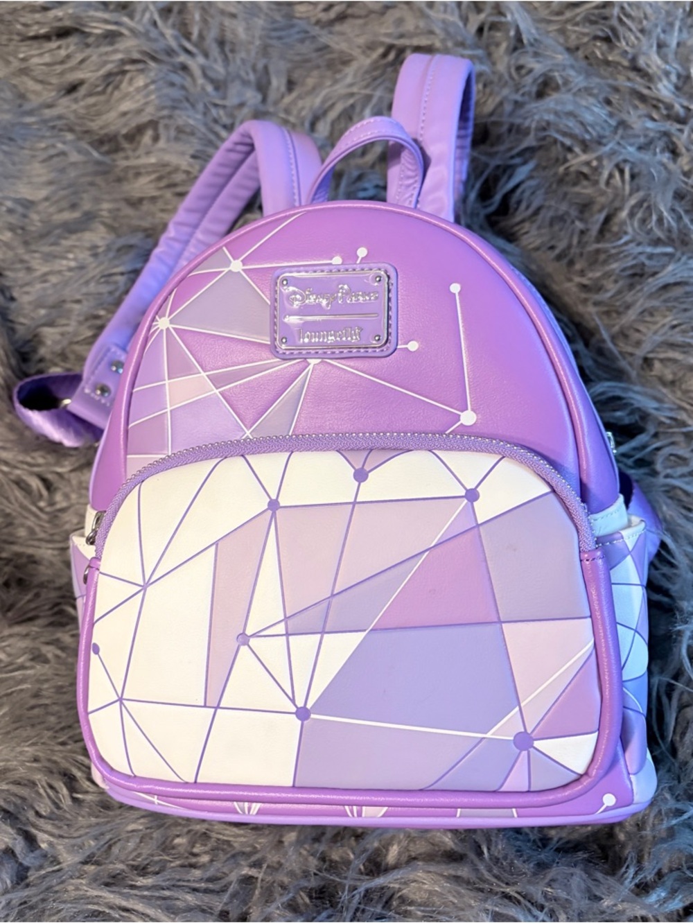 Disney parks purple wall Loungefly Mini Backpack - Picture 2 of 10